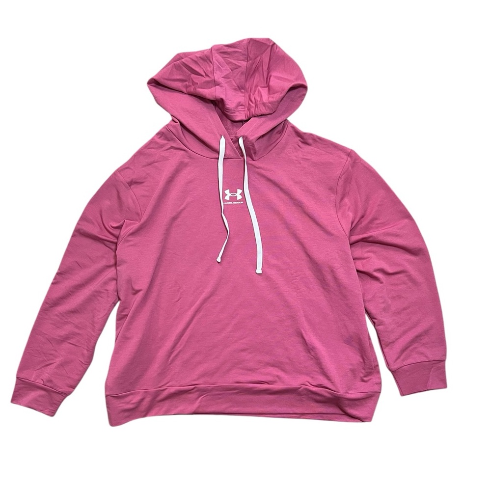 Under Armour women’s Plus Size Rival French-Terry Fleece Hoodie - Picture 3 of 6